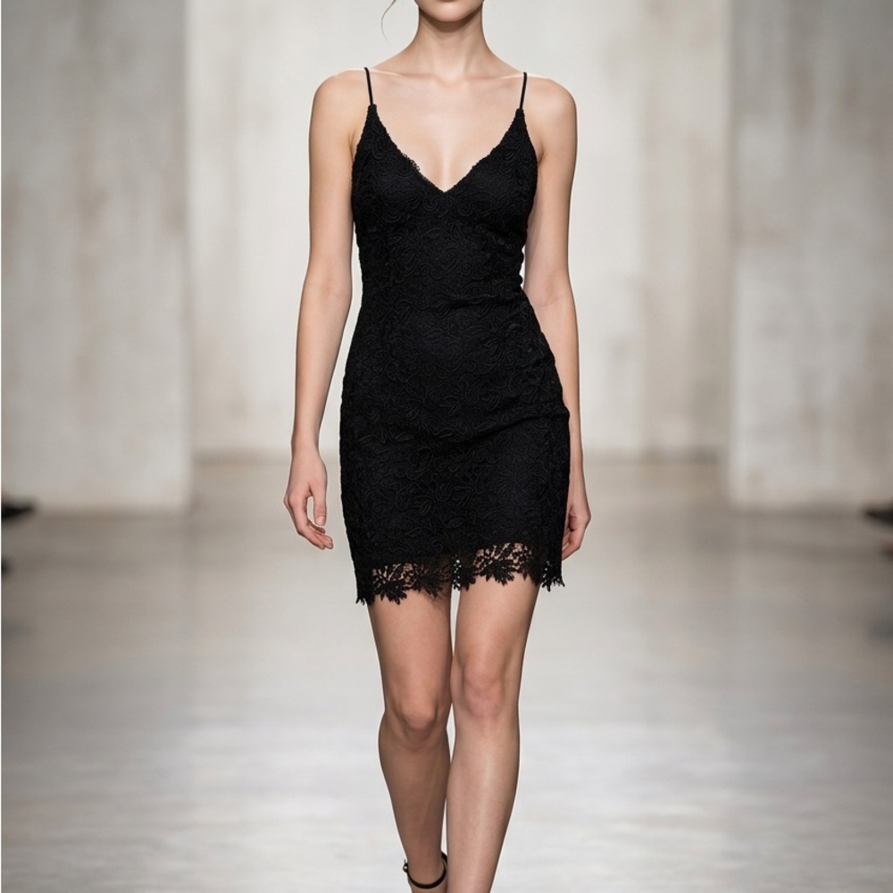Rubber Ducky Productions, Inc. Black lace Garment Size L